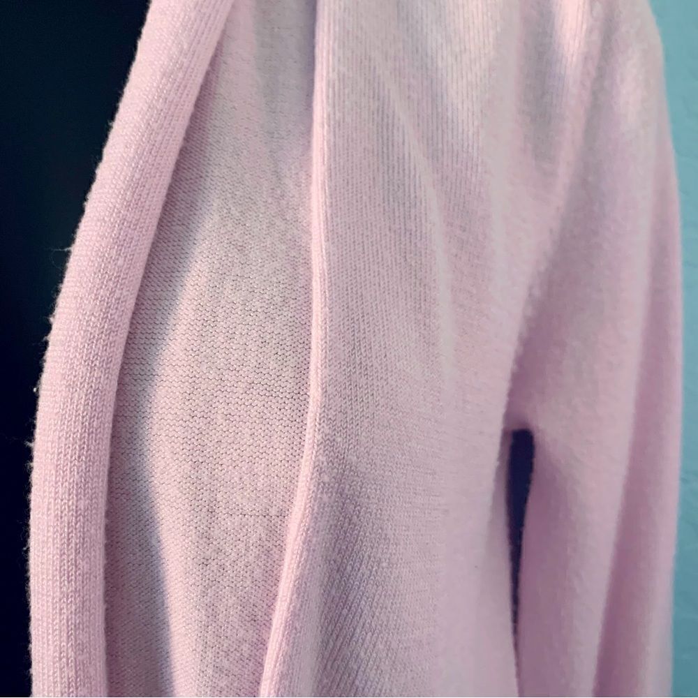 Zara Pink Knit Open Front Cardigan Sweater Size Small - Picture 3 of 8